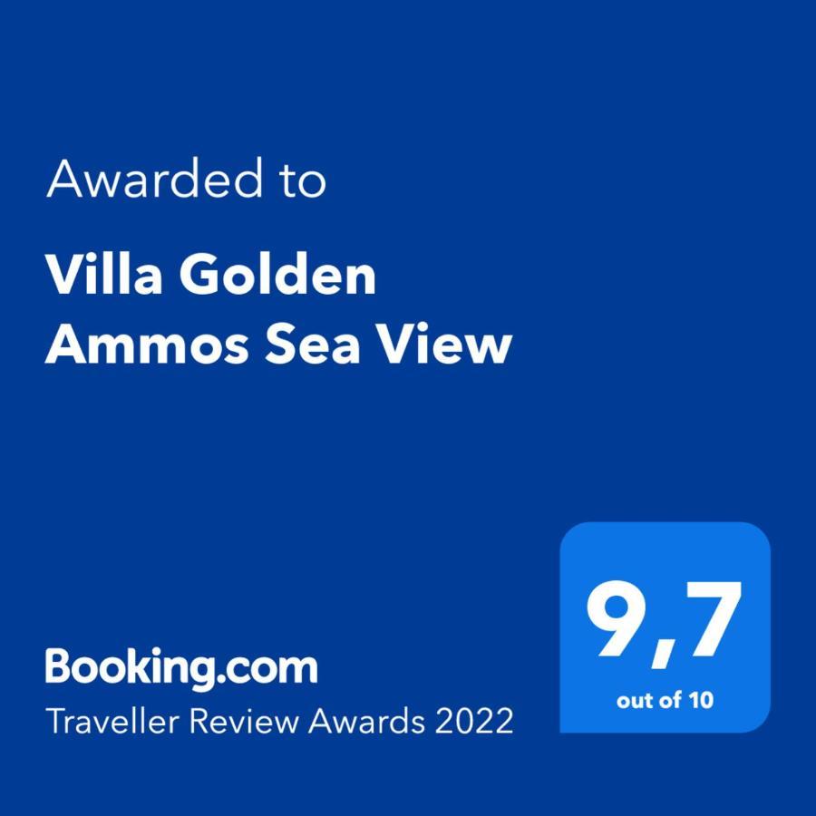 Villa Golden Ammos Sea View Kalamaki  Luaran gambar